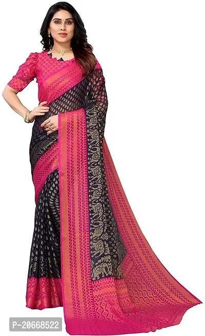 Stylish Women Chiffon Saree with Blouse piece-thumb5