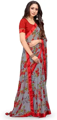 Stylish Women Georgette Saree with Blouse piece-thumb3