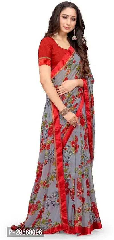 Stylish Women Georgette Saree with Blouse piece-thumb4