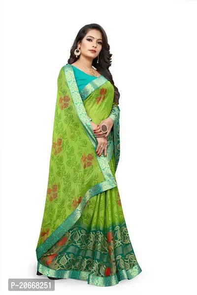 Stylish Women Chiffon Saree with Blouse piece-thumb3