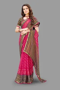 Stylish Women Chiffon Saree with Blouse piece-thumb2