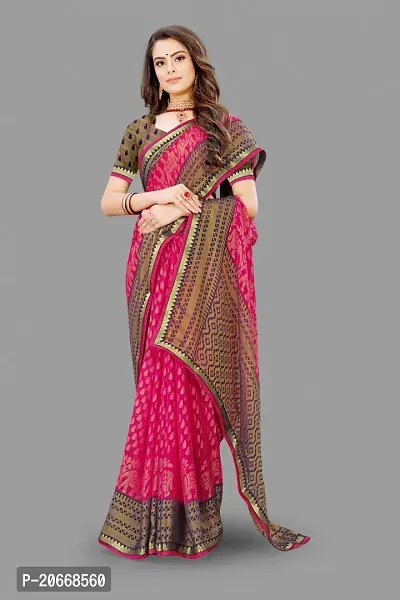 Stylish Women Chiffon Saree with Blouse piece-thumb3