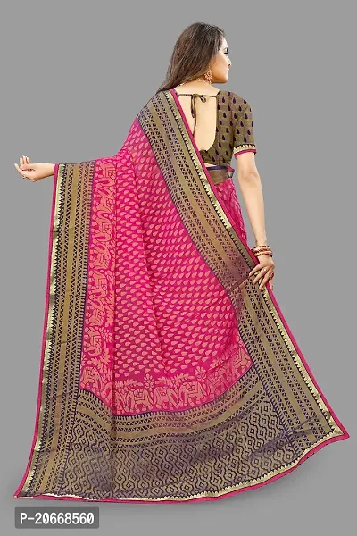 Stylish Women Chiffon Saree with Blouse piece-thumb4