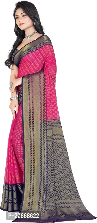Stylish Women Chiffon Saree with Blouse piece-thumb4