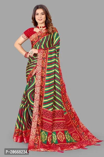 Stylish Women Georgette Saree with Blouse piece