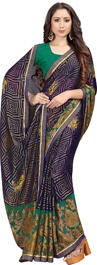 Stylish Women Chiffon Saree with Blouse piece-thumb3