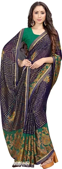 Stylish Women Chiffon Saree with Blouse piece-thumb4