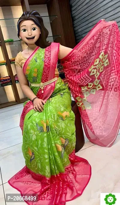 Stylish Women Chiffon Saree with Blouse piece-thumb0