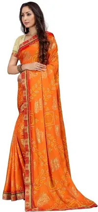 Stylish Women Georgette Saree with Blouse piece-thumb2