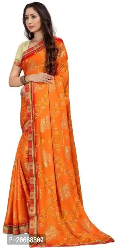 Stylish Women Georgette Saree with Blouse piece-thumb3