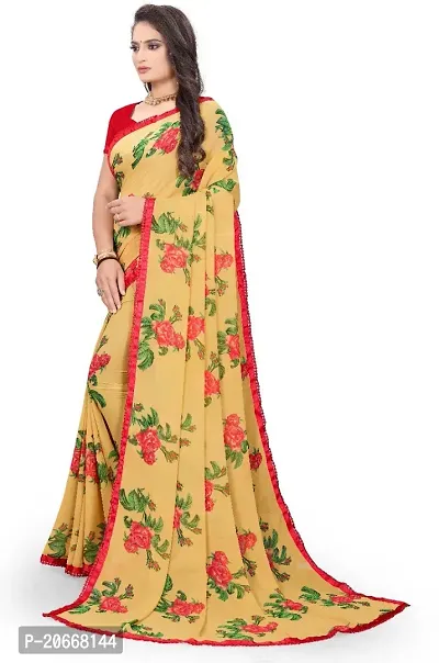 Stylish Women Georgette Saree with Blouse piece-thumb5