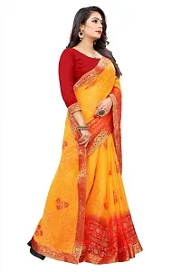 Stylish Women Chiffon Saree with Blouse piece-thumb3