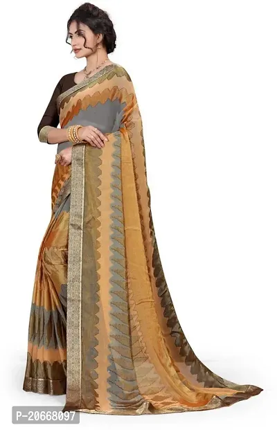 Stylish Women Chiffon Saree with Blouse piece-thumb4