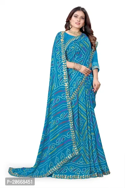 Stylish Women Chiffon Saree with Blouse piece