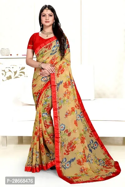 Stylish Women Georgette Saree with Blouse piece-thumb5