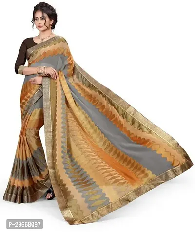 Stylish Women Chiffon Saree with Blouse piece-thumb5