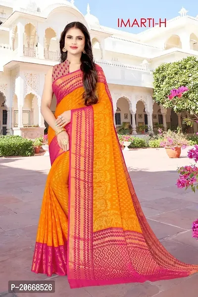 Stylish Women Chiffon Saree with Blouse piece