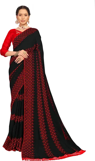 Alluring Chiffon Saree with Blouse piece 