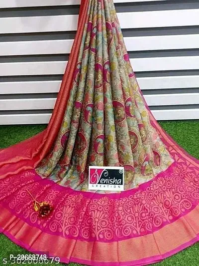 Stylish Women Chiffon Saree with Blouse piece