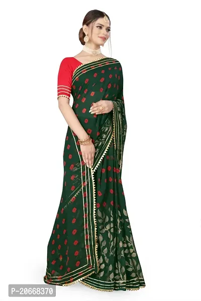 Stylish Women Georgette Saree with Blouse piece-thumb2