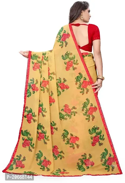 Stylish Women Georgette Saree with Blouse piece-thumb3