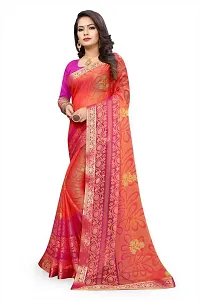 Stylish Women Chiffon Saree with Blouse piece-thumb4