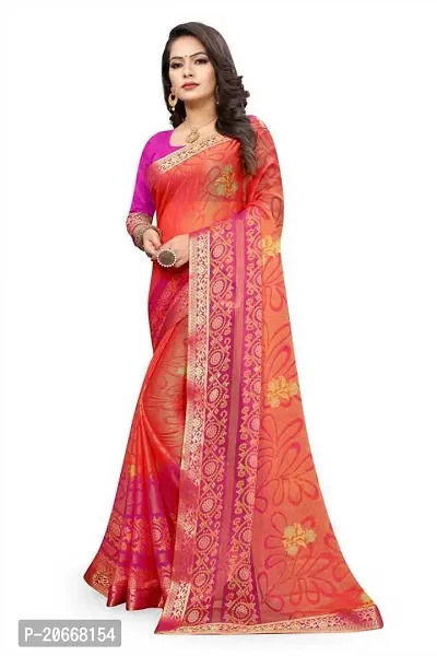 Stylish Women Chiffon Saree with Blouse piece-thumb5