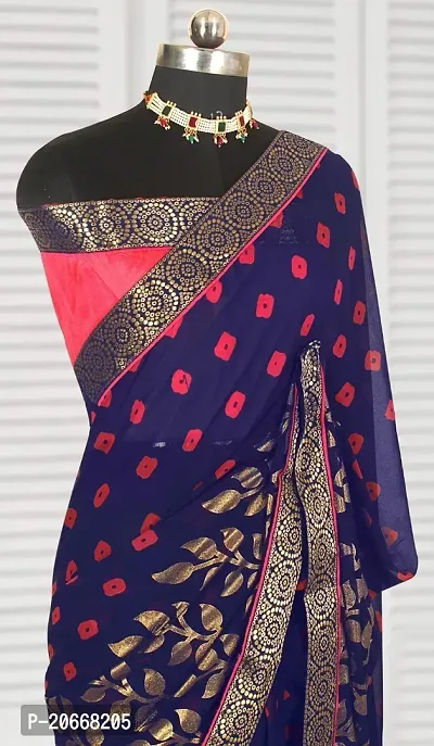 Stylish Women Art Silk Saree with Blouse piece-thumb2