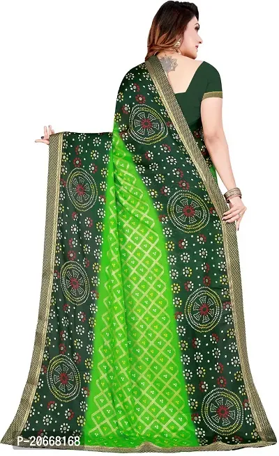 Stylish Women Chiffon Saree with Blouse piece-thumb2