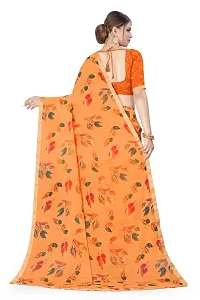 Stylish Women Georgette Saree with Blouse piece-thumb2