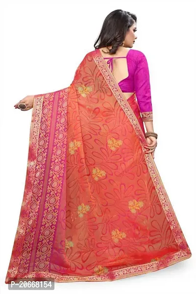 Stylish Women Chiffon Saree with Blouse piece-thumb3