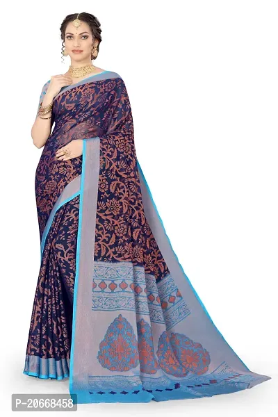 Stylish Women Chiffon Saree with Blouse piece