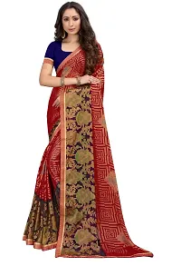 Stylish Women Chiffon Saree with Blouse piece-thumb2