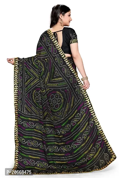 Stylish Women Chiffon Saree with Blouse piece-thumb2