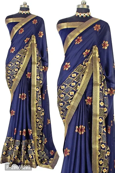 Stylish Women Georgette Saree with Blouse piece-thumb2