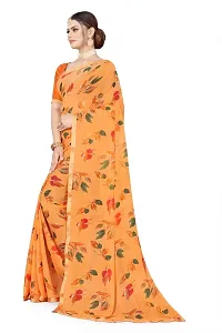 Stylish Women Georgette Saree with Blouse piece-thumb3