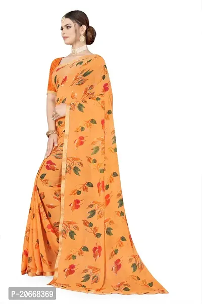 Stylish Women Georgette Saree with Blouse piece-thumb4