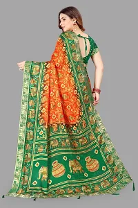 Stylish Women Georgette Saree with Blouse piece-thumb1