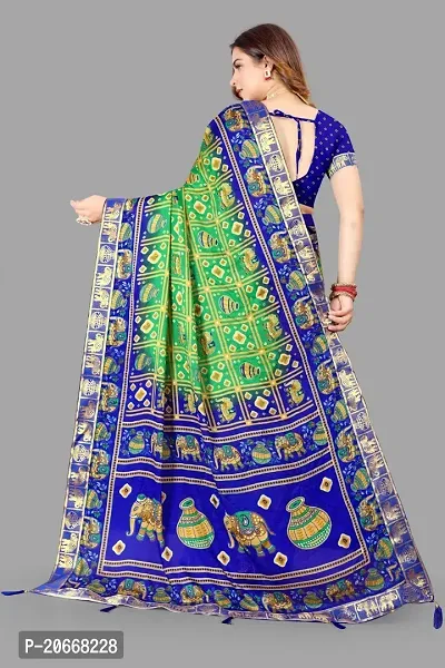 Stylish Women Georgette Saree with Blouse piece-thumb2