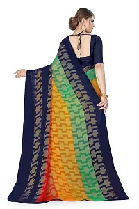 Stylish Women Chiffon Saree with Blouse piece-thumb2