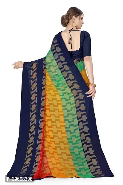 Stylish Women Chiffon Saree with Blouse piece-thumb3