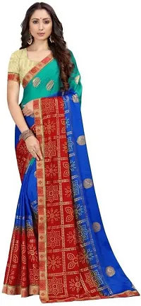 Stylish Women Georgette Saree with Blouse piece-thumb1