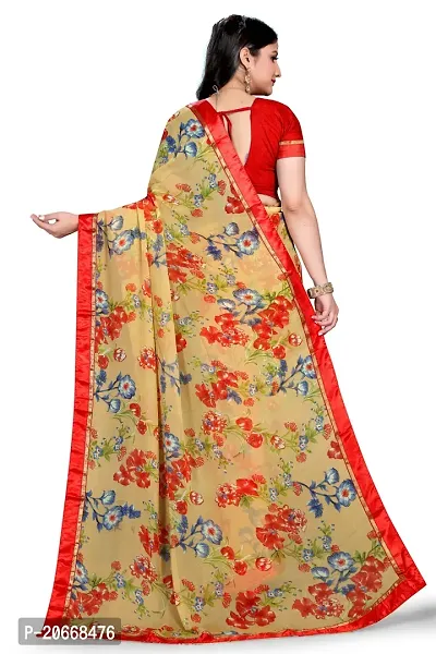 Stylish Women Georgette Saree with Blouse piece-thumb2