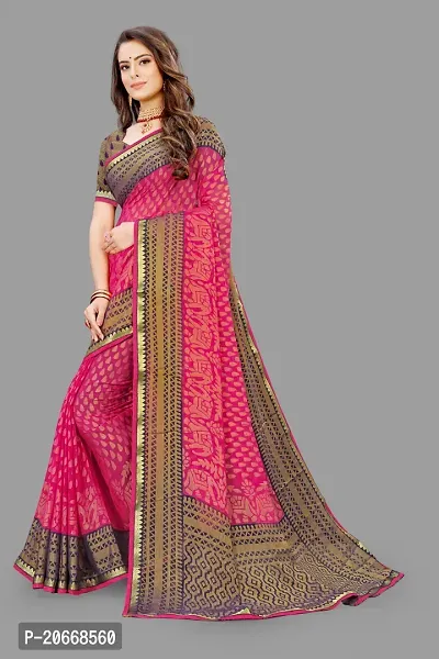 Stylish Women Chiffon Saree with Blouse piece-thumb2