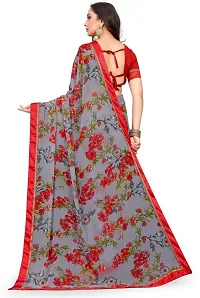 Stylish Women Georgette Saree with Blouse piece-thumb1