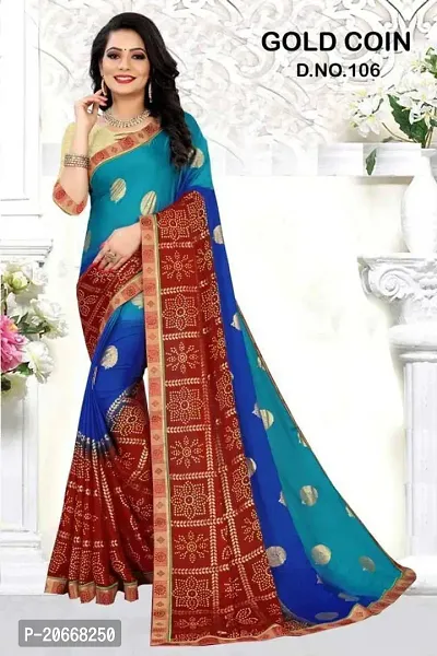 Stylish Women Georgette Saree with Blouse piece-thumb5