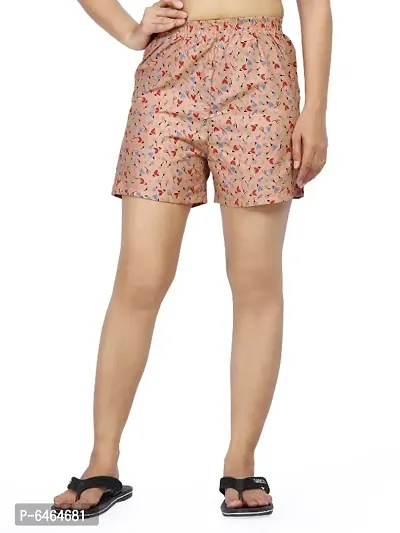 cotton printed latest design shorts for women