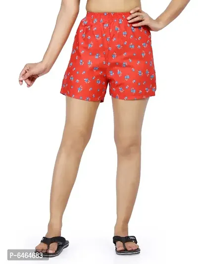 cotton printed latest design shorts for women