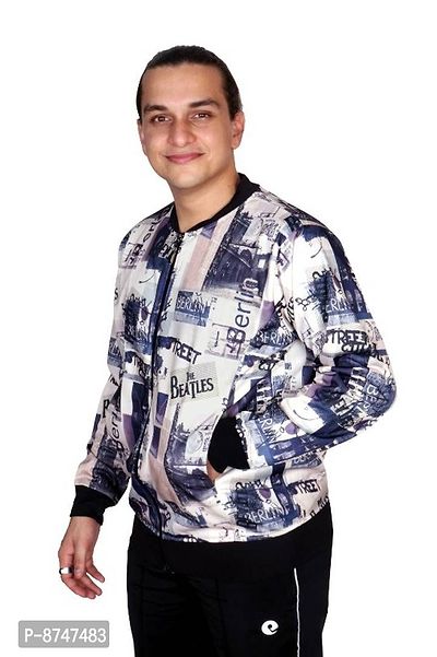 Classic Polycotton Printed Jackets for Men-thumb2
