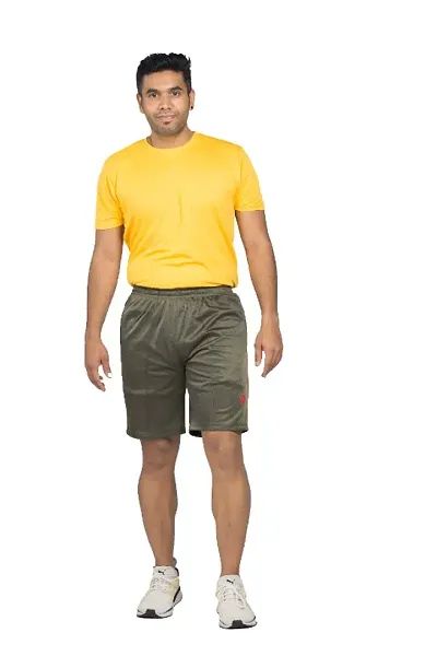 Mens Polycotton Running Sports Gym Shorts